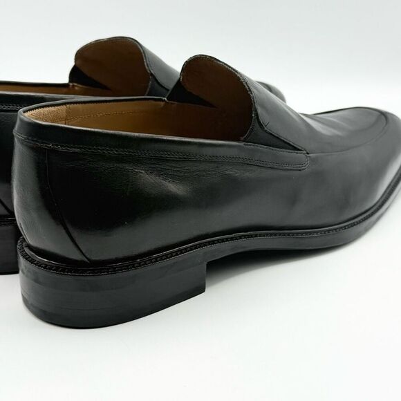 COLE HAAN GRAND OS Men's Dress Shoes Moc Toe Loafers Black Leather - US 15 Wide - Picture 11 of 13